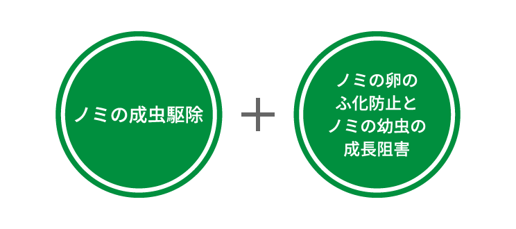 画像:卵や幼虫にも効果を発揮し、ノミをシャットアウト！